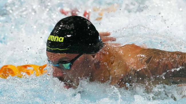 Chalmers won’t compete in the butterfly events at Fukuoka. (Photo by Tertius Pickard / AFP)