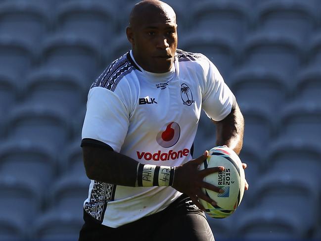 LONDON, ENGLAND - SEPTEMBER 06: Nemani Nadolo of Fiji runs with the ball during the pre-Rugby World Cup International Friendly match between Fiji and Canada at Twickenham Stoop on September 6, 2015 in London, England. (Photo by Ker Robertson/Getty Images)