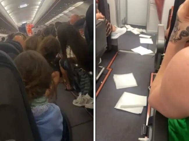 Chaos as passenger poos on plane floor