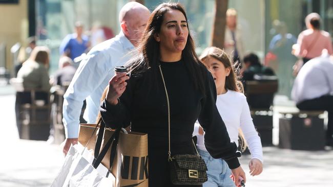 SYDNEY, AUSTRALIA  - Newswire Photos  AUGUST 09 2023: A view people walking and shopping in Pitt Street Mall in the Sydney CBD. Picture NCA Newswire/ Gaye Gerard