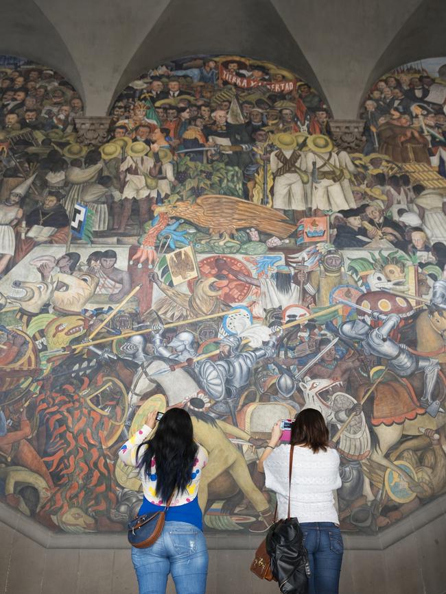 The History of Mexico by Diego Rivera .