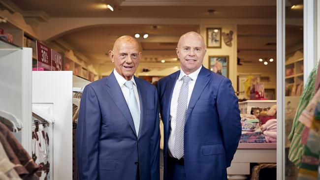 Premier Investments chairman Solomon Lew and interim CEO John Bryce. Photographer: Louis Trerise