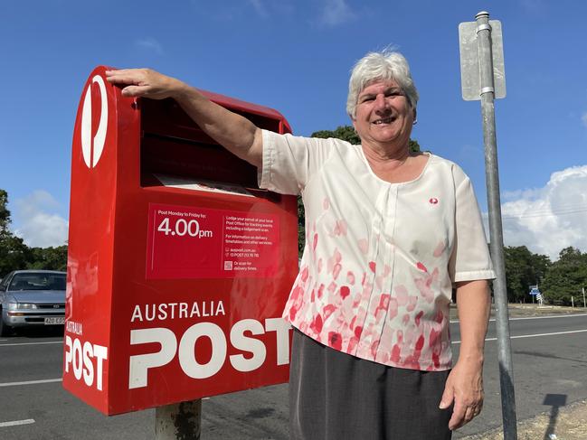 Sue McNichol has been postmaster of Mirani Post Office for 30 years ever since March 9, 1992. Photo: Zoe Devenport