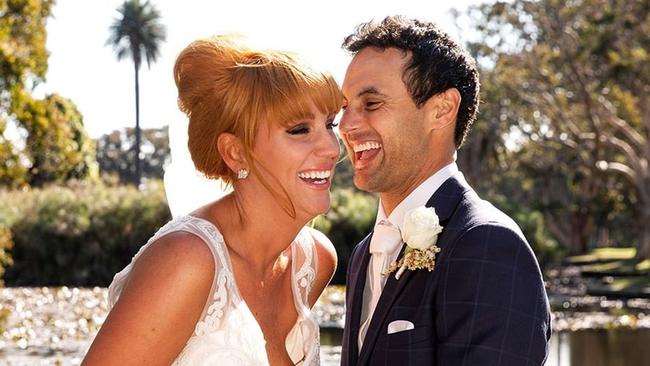 Married At First Sight couple Jules and Cam are now planning their second wedding. Picture: Instagram