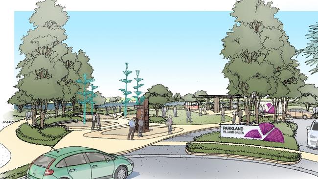 An artist’s impression of new Robina Parklands