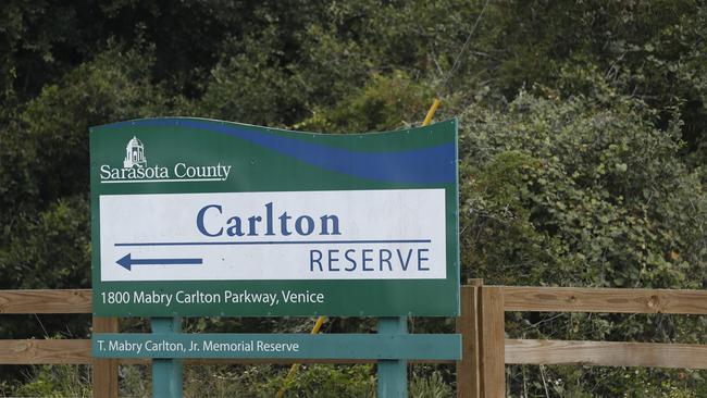 Carlton Reserve is the main search site for Brian Laundrie. Picture: Octavio Jones/Getty Images/AFP.