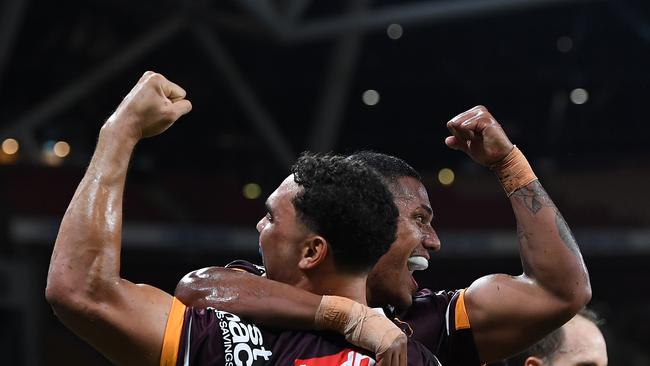 Brisbane started off with a perfect first half against the Eels, but fell apart in the second. Picture: Getty Images.