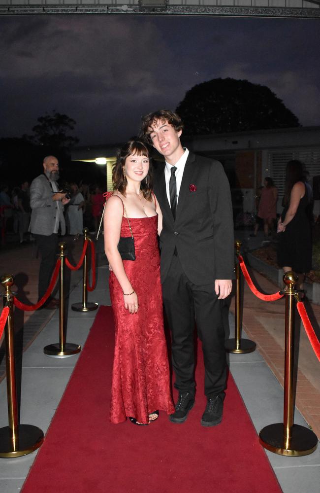 Students arrive at Noosa District State High School formal.