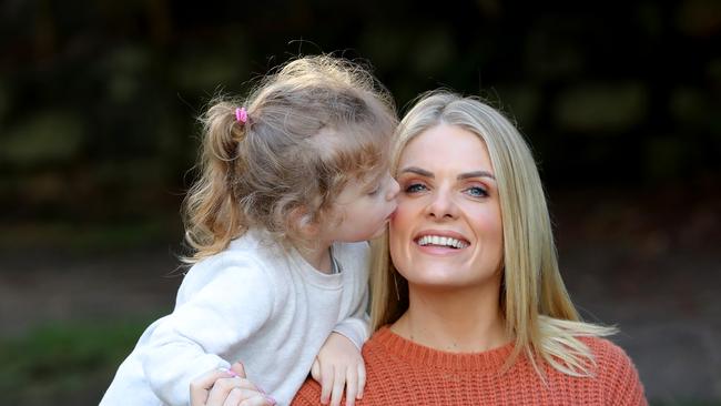 Erin Molan wants to help her daughter with body image as she grows up. Picture: Toby Zerna