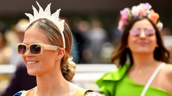 Racegoers take in the action. Picture: Getty Images