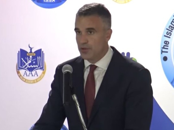 South Australian  premier Peter Malinauskas  addressed an Islamic community function on the Gaza conflict . Picture: Islamic Society of South Australia