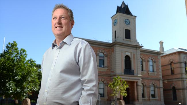 Former Liberal MP for Mount Gambier, Troy Bell when he was running for Parliament. Picture: Naomi Jellicoe