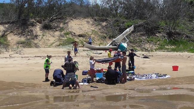 The plane crash at Middle Island.