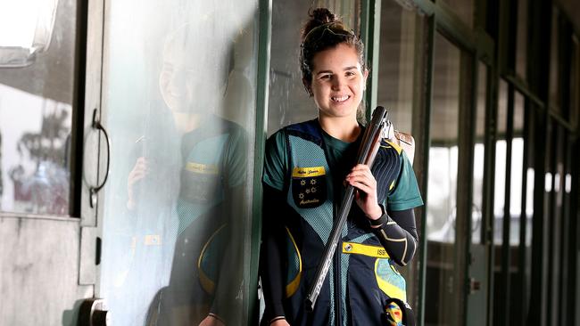 Aislin Jones is Australia’s youngest ever Olympic shooter. Picture: Tim Carrafa