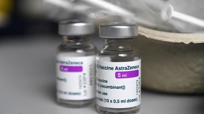 Empty vials of the AstraZeneca Covid-19 vaccine. Picture: Fred Tanneau/AFP