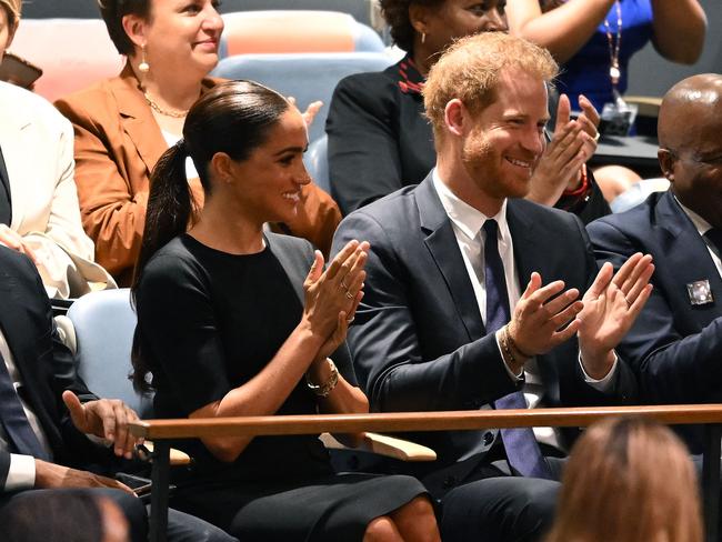 The Sussexes have revealed a telling clue that they will not be returning to royal life. Picture: AFP