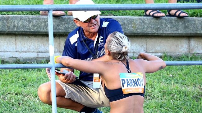 Alex Parnov with his daughter Liz. Picture: AAP