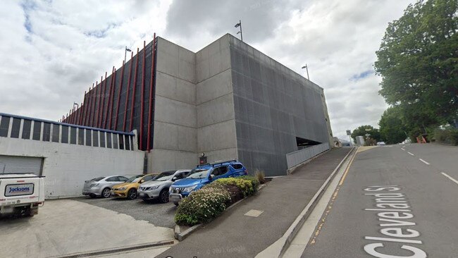 The Cleveland St multistorey carpark in Launceston, the roof of which will be upgraded to house Launceston General Hospital's new helipad. Picture: Google Street View