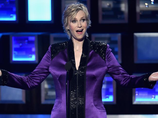 Host with the most ... Jane Lynch left the audience in laughter during the People’s Choice Awards 2016: Picture: Kevin Winter/Getty Images