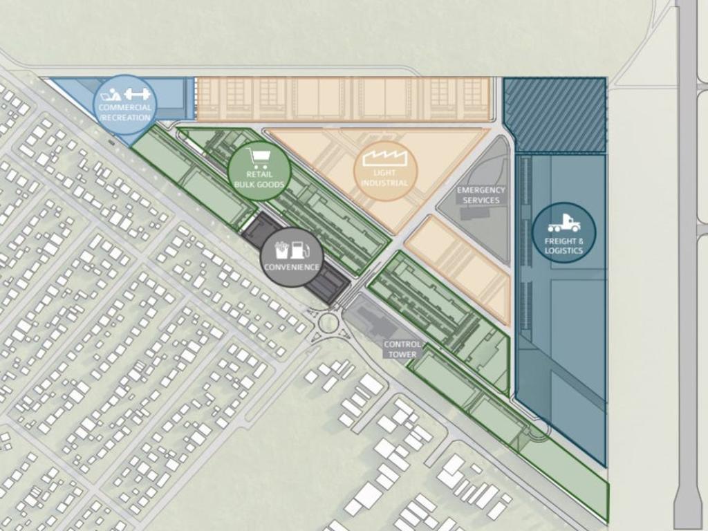 Early design plans for the Milton Street Precinct at Mackay Airport. Picture: realcommercial.com.au