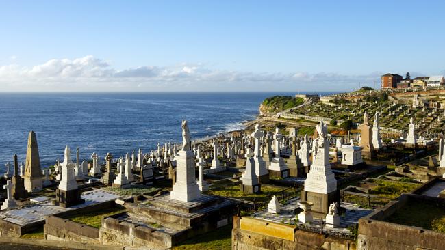 Sydney’s Waverley Cemetary has magnificent views.