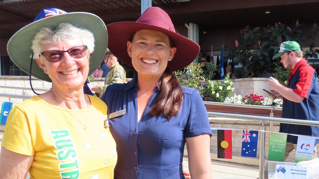 Rosemary Bolzer and Kirstie Schuhmacher on Australia Day 2023.