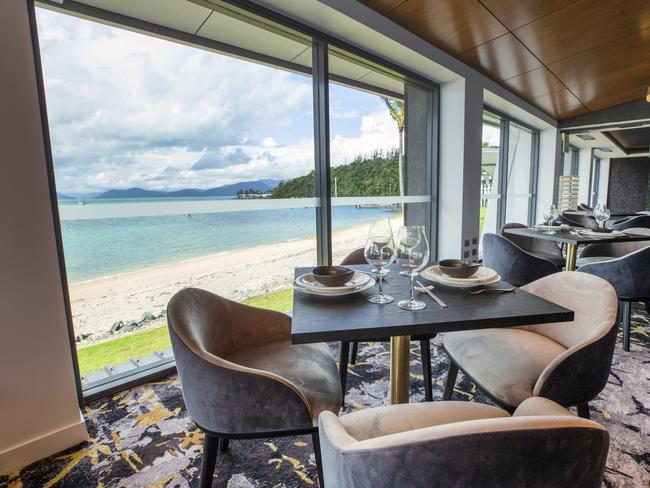 Whitsunday views from the Infinity Restaurant. Picture: Lachie Millard