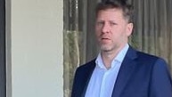 Byron Shire mayor Michael Lyon leaves Byron Bay Local Court on July 11, after failing to have his licence suspension lifted following a drink driving charge.