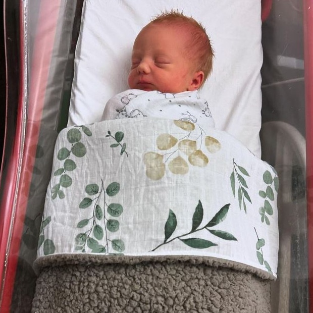 Brody Mihocek and partner Polly Frankcombe had welcomed a son, Arthur. Picture: Instagram