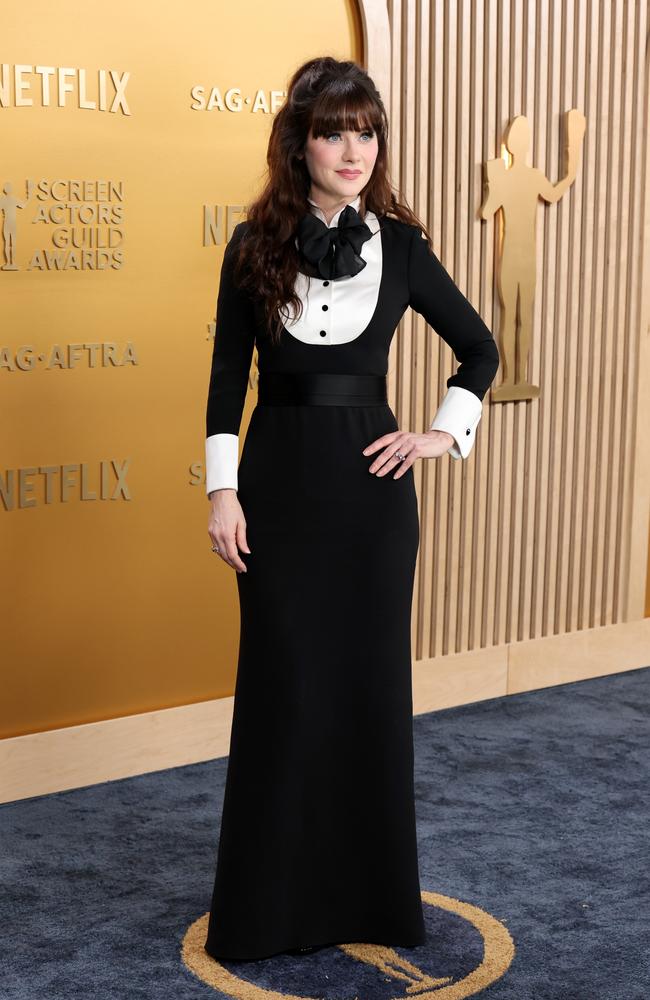 Zooey Deschanel attends the 31st Annual Screen Actors Guild Awards in LA. Picture: Amy Sussman/Getty Images