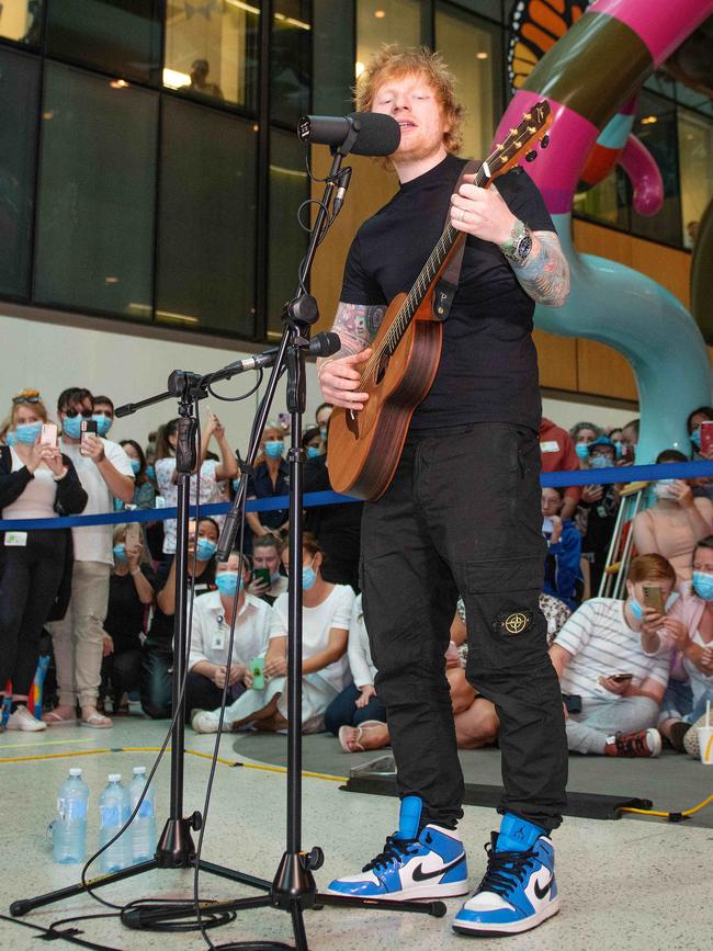 Ed Sheeran wows the crowds at the RCH. Picture: RCH Melbourne/Alvin Aquino