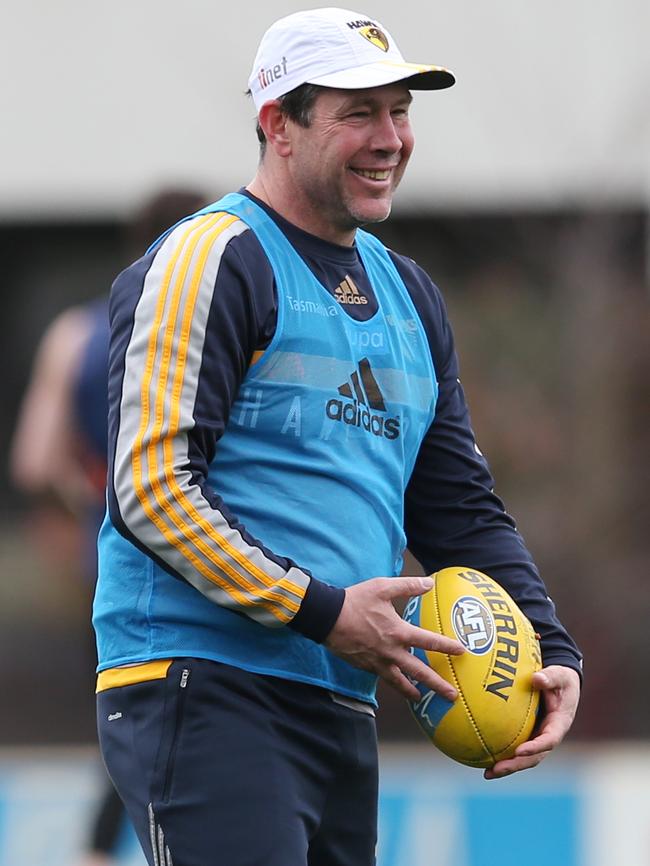 Hawthorn assistant coach Brett Ratten. Picture: David Crosling