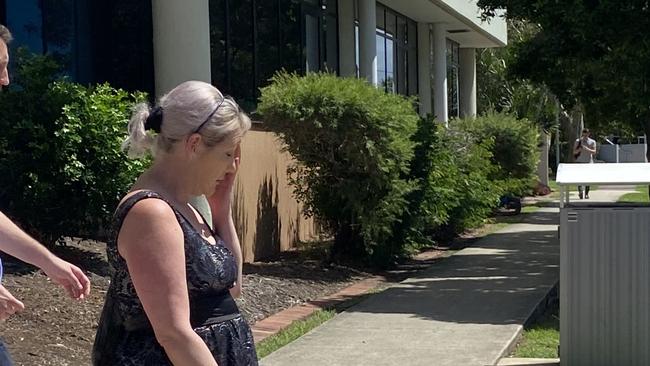 Maree Ann Johnson leaving Maroochydore District Court after being sentenced on Friday for supplying drugs.