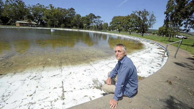 Former Lismore Lake Pool Action Group Public Relations officer Tony Beard, pictured in 2011, wanted Lismore City Council to view the pool as a tourist attraction. Photo Cathy Adams / The Northern Star. Picture: Cathy Adams