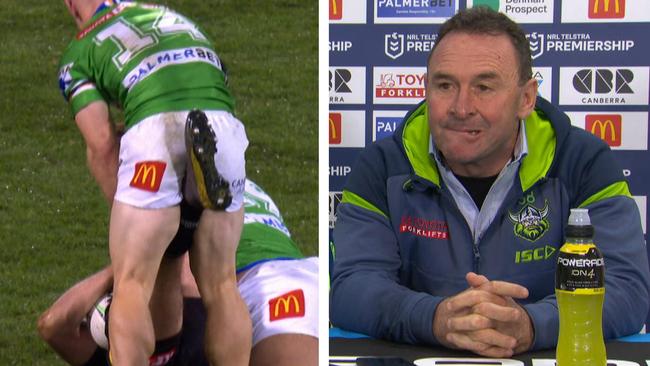 Jaeman Salmon and Ricky Stuart.