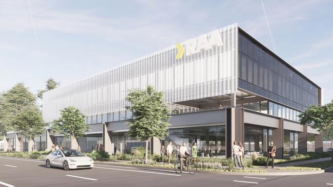 Artist impressions of the RAA's proposed new office building at West Croydon. Picture: Woods Bagot