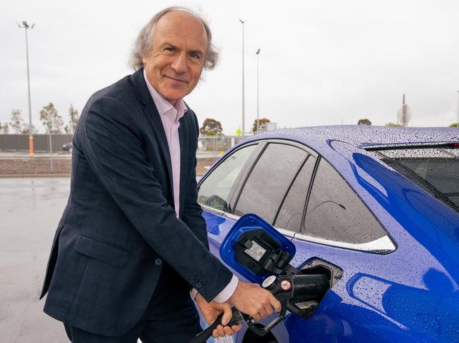 Alan Finkel, former chief scientist with his new Toyota Mirai