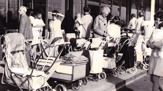 There was a pram lot out the front of the store in 1969.