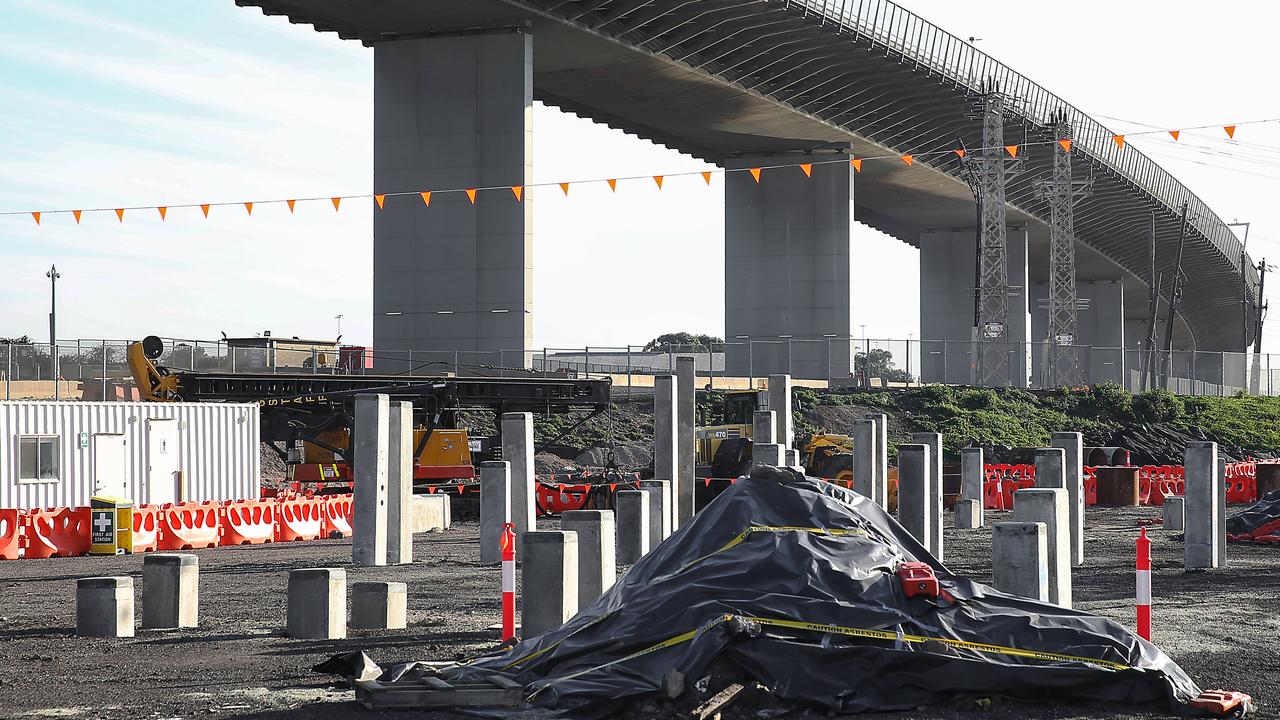 Contaminated soil from its disastrous West Gate Tunnel project. Picture: Ian Currie