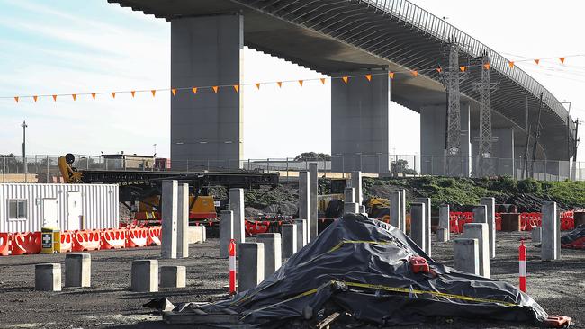 Contaminated soil from its disastrous West Gate Tunnel project. Picture: Ian Currie