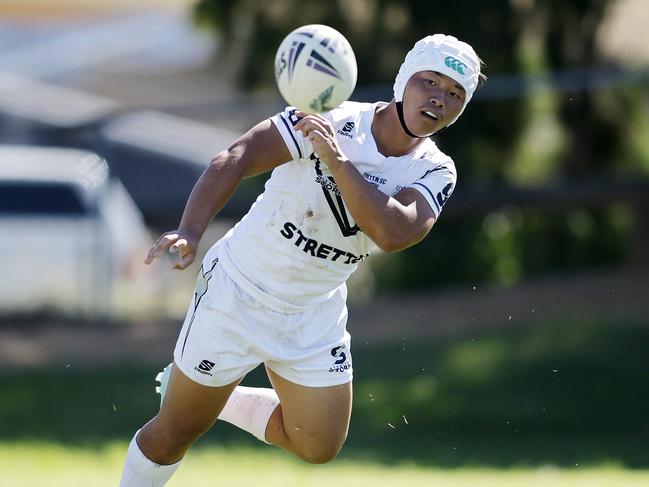 Stretton Satte College dummy half Bailey Vang. (Image/Josh Woning)