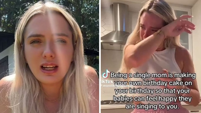 A 29-year-old mother who was thrust into the spotlight after a viral TikTok about the struggles of single motherhood has hit back at her ex in a heated war of words.