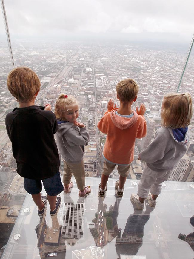 Taking in the view at The Ledge. Picture: Getty Images