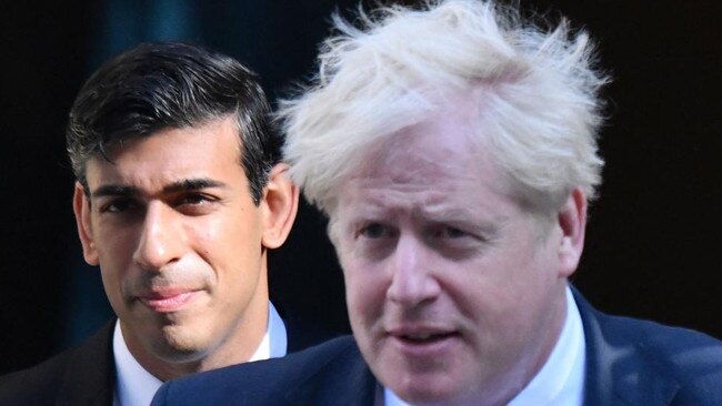 All eyes are on Rishi Sunak and Boris Johnson after Liz Truss resigned as British PM. Picture: Getty Images