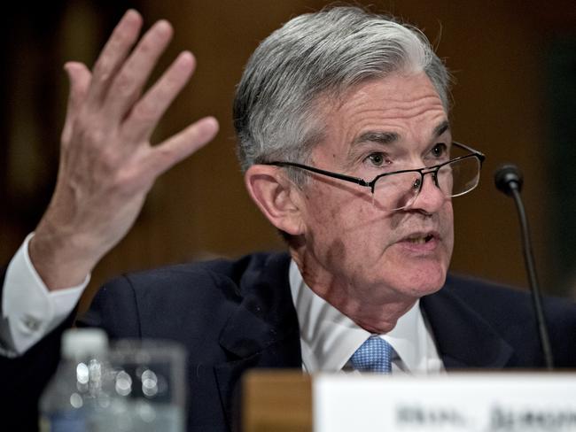 Jerome Powell, governor of the U.S. Federal Reserve, speaks during a Senate Banking Committee hearing in Washington, D.C., U.S., on Thursday, June 22, 2017. Top U.S. banking regulators are sprinting to ease the Volcker Rule, stress tests and other constraints on Wall Street after the Trump administration issued a long list of proposals last week for rolling back post-crisis financial rules. Photographer: Andrew Harrer/Bloomberg