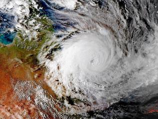 Cyclone Debbie from space. Picture: Contributed