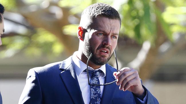 Joshua Peter Moore outside the Brisbane Supreme Court. Picture: NewsWire/Tertius Pickard