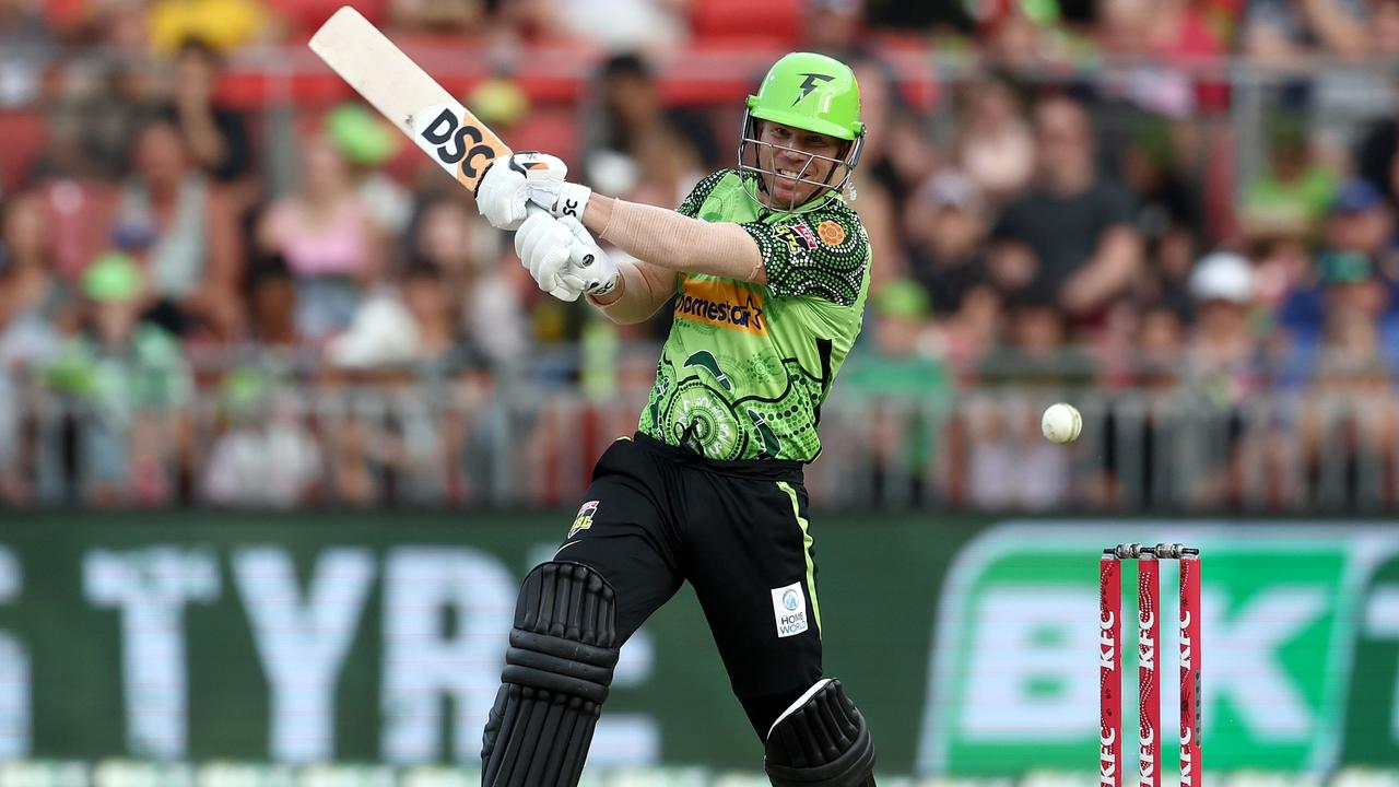David Warner played for the Thunder after a 10-year BBL absence. Picture: Matt King/Getty Images