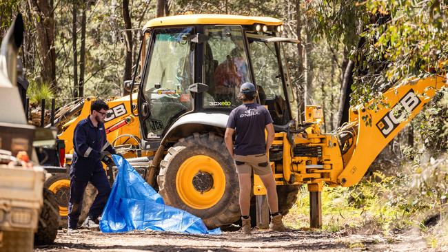 Police are searching for more bone fragments. Picture: Jason Edwards