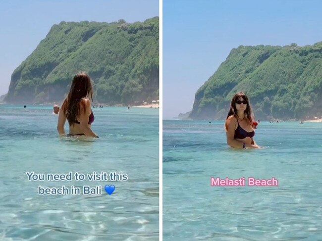 Unknown Bali beach tourists have discovered